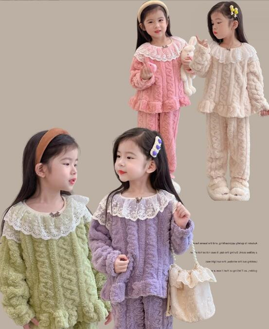 子供服★トップス+ズボン★パジャマ★部屋着★キッズ女の子★4色★5-13#