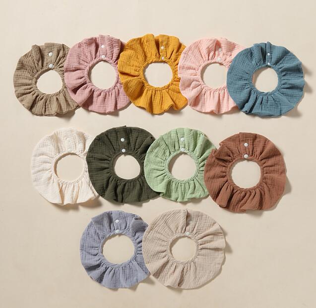 新登場★ベビー涎掛け★棉質　11色★食事用★