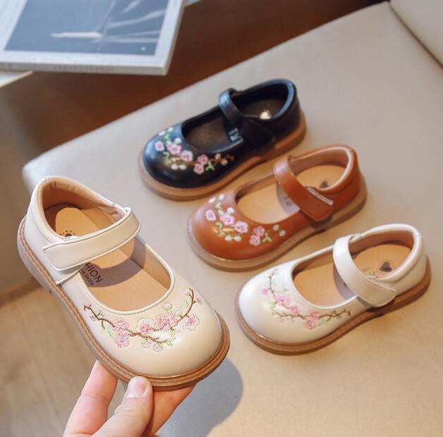 靴★子供靴★キッズ靴★シューズ★キッズ女の子★刺繍★可愛い★3色「21-30#」