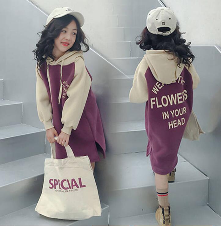 2023★秋冬新作★韓国風子供服★ワンピース★裏起毛★2色110-160CM