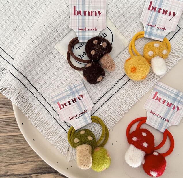 髪飾り★まとめ髪用★ヘアアクセサリー★子供用★2枚入り★ヘアゴム★多色