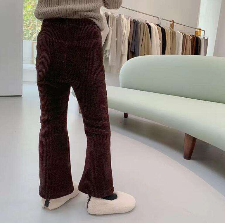 2023★秋冬新作★韓国風子供服★ズボン★裏起毛★2色90-140CM