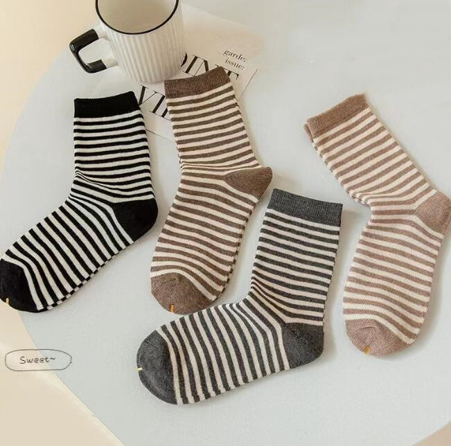 靴下★レディース★ソックス★大人用★女性用靴下★可愛い★ストライプ★多色