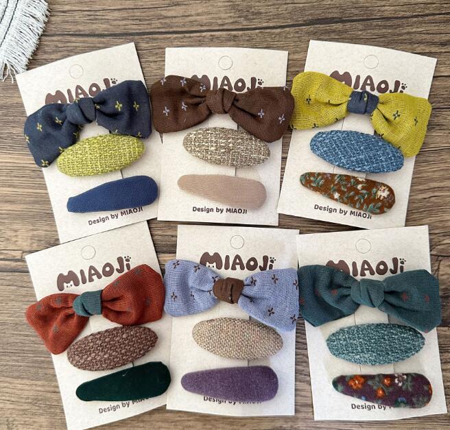 髪飾り★まとめ髪用★ヘアアクセサリー★子供用★キッズ★ヘアピン★3枚入り★多色