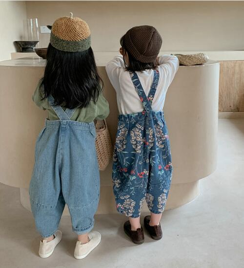 2023★春秋新作★韓国風子供服★サロペット★2色7-15