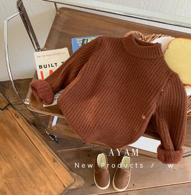 子供服★トップス★セーター★無地★ニット★男女兼用★韓国風子供服★3色★90-140CM