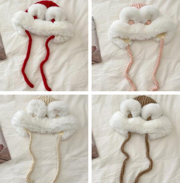 子供用★帽子★キッズ★暖かい★防寒★耳カバー★可愛い★4色