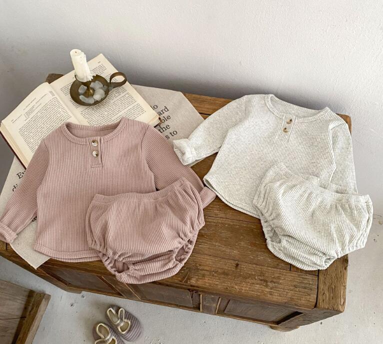 2024新品★ベビー服★トップス+ズボン　セットアップ★66-90cm★2色