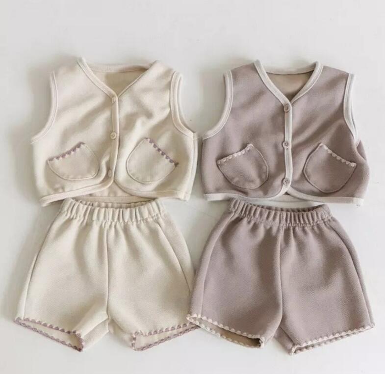 2024年春★子供服　トップス+ズボン　セット★73-100cm★2色