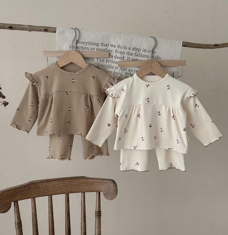 2024★春秋新作★韓国風子供服★トップス+ズボン2セット★2色66-90CM