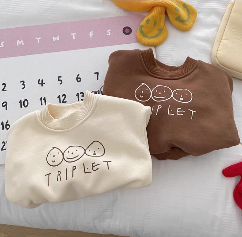 2024★秋冬新作★韓国風子供服★トレーナー★2色90-140CM