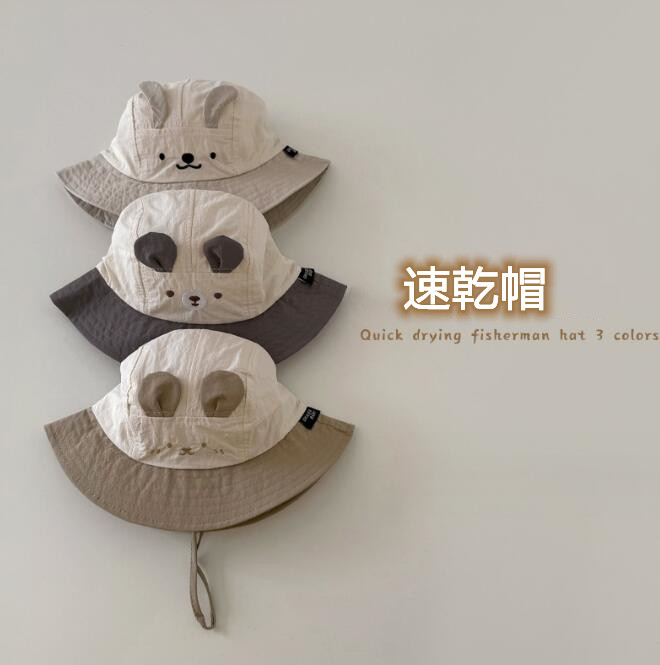 「2024」子供用★帽子★バケットハット★男女兼用★韓国風★速乾★可愛い★3色