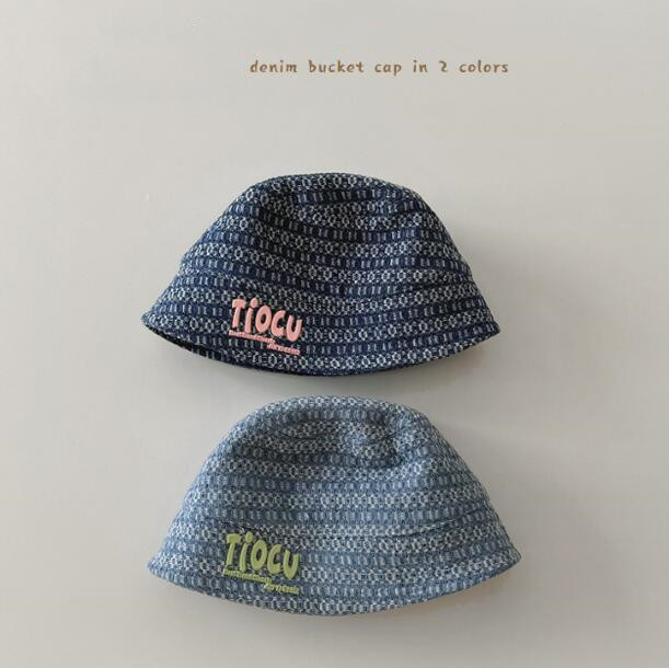 「2024」子供用★帽子★バケットハット★デニム★キッズ★男女兼用★カジュアル★2色