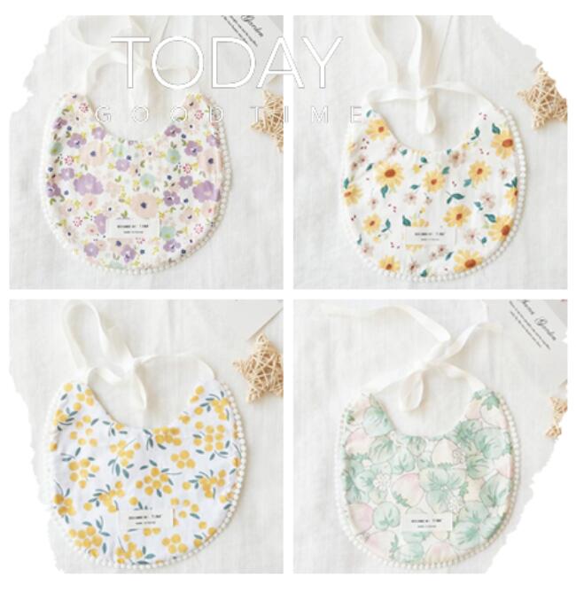 よだれかけ★子供用★涎掛け★ベビー向け★赤ちゃん用★可愛い★花柄★6色