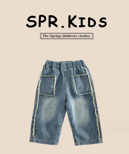 「2024」子供服★ボトムス★ズボン★ジーンズ★韓国風子供服★デニム★キッズ★90-140CM