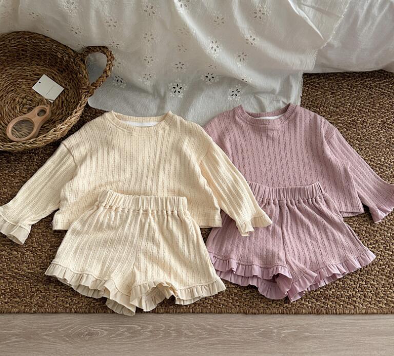 2024新品★子供服　トップス+ズボン　セット★80-130cm★2色