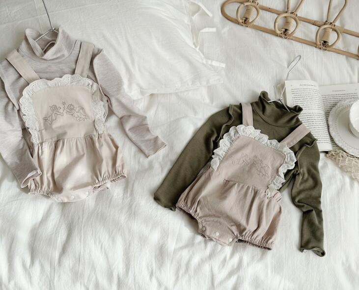 2024春新品★ベビー服★サロペットロンパース★66-90cm★2色