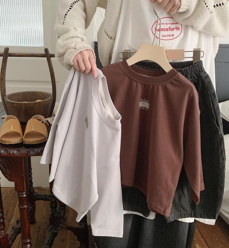 2024★春秋新作★韓国風子供服★トレーナー★2色90-140CM