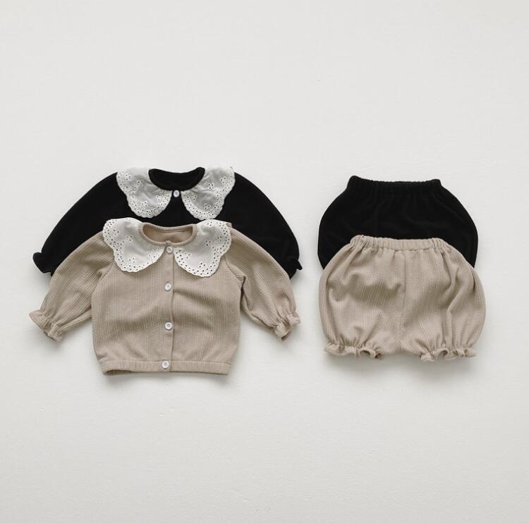 2024★春秋新作★韓国風ベビー服★トップス+ズボン2セット★2色73-100CM