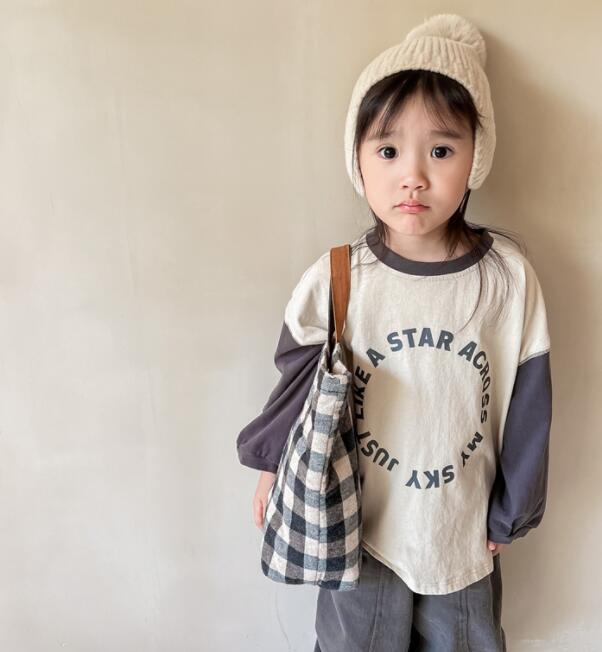 2024新品★子供服　長袖トップス★80-130cm★2色