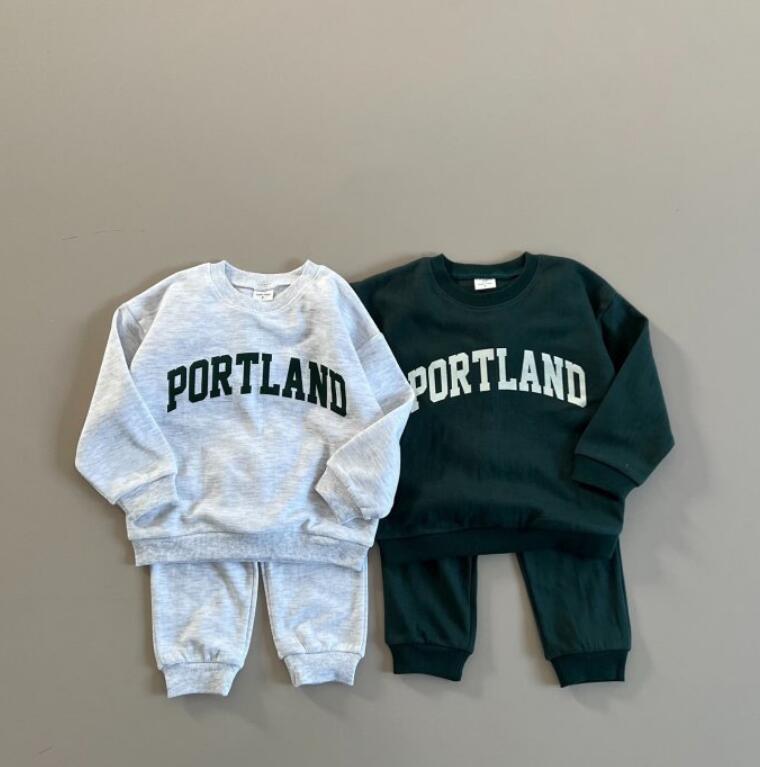 2024★春秋新作★韓国風子供服★トップス+ズボン2セット★2色80-130CM