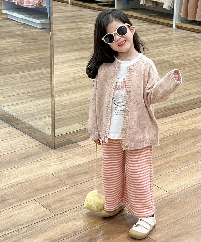 2024★子供服　カーディガン&トップス&ズボン分けて販売★90-140cm★