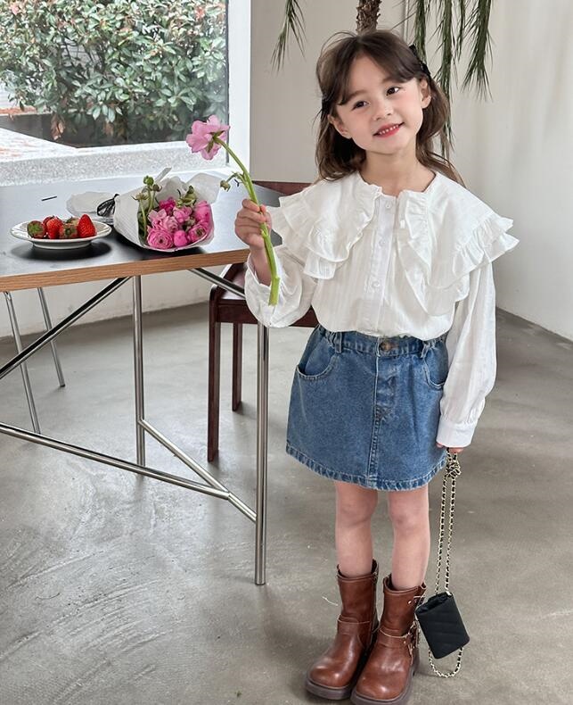 2024★春秋新作★韓国風子供服★分けて販売★トップス+ワンピース★ジーンズ★90-150CM