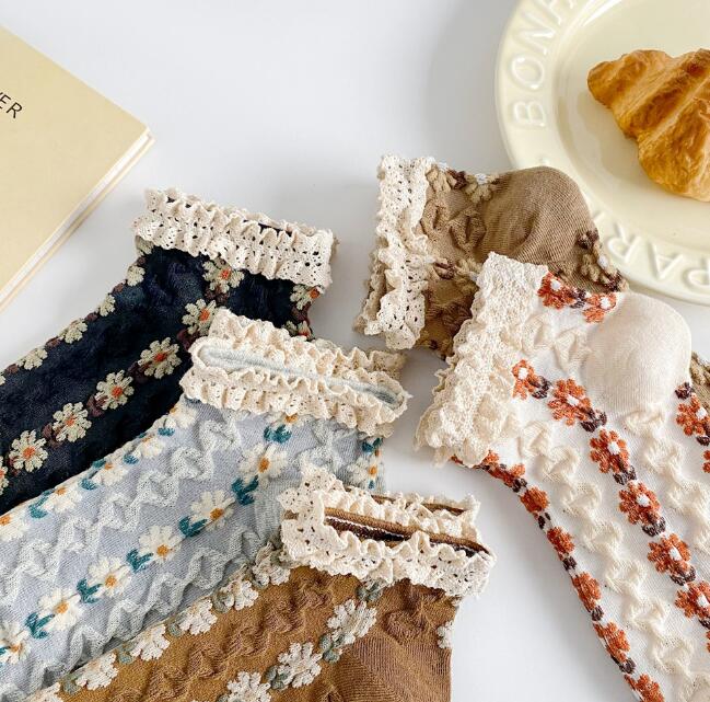 「2024春夏」靴下★レディース★ソックス★大人用★女性用靴下★花柄★可愛い★多色