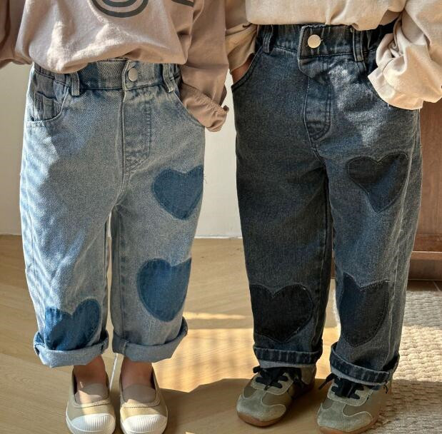 「2024」子供服★ズボン★ジーンズ★デニム★キッズ★男女兼用★ボトムス★2色★80-150CM
