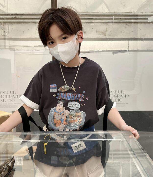 2024★春秋新作★韓国風子供服★Tシャツ★2色90-160CM