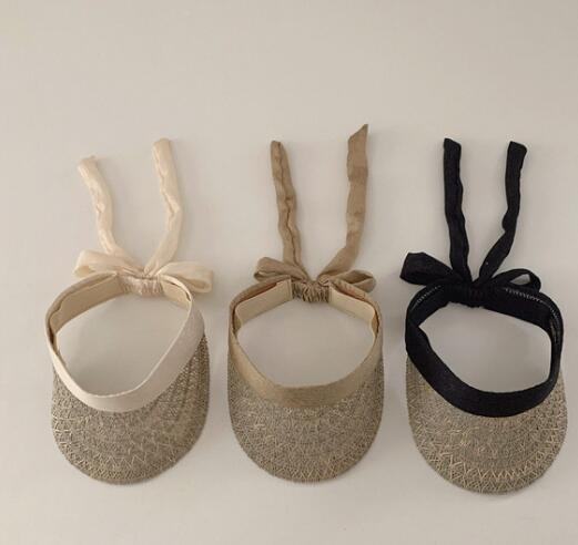 2024年夏新品★子供用★草編み帽子　ハット★3色選べ