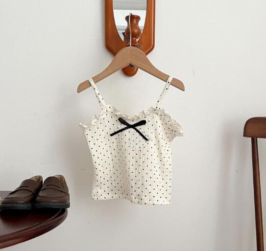 子供服★トップス★キャミソール★可愛い★ベビー★水玉★66-100CM