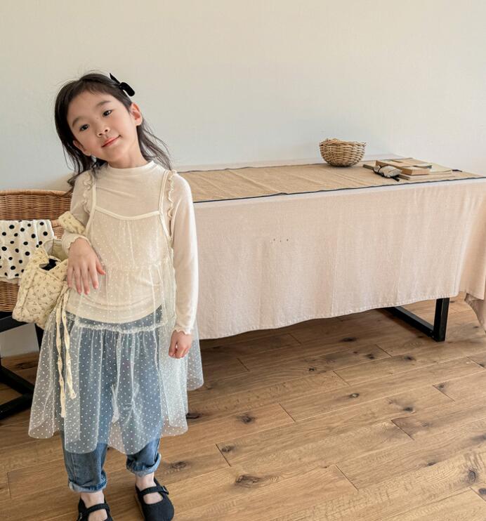 2024★春秋新作★韓国風子供服★トップス+ワンピース★2色80-130CM