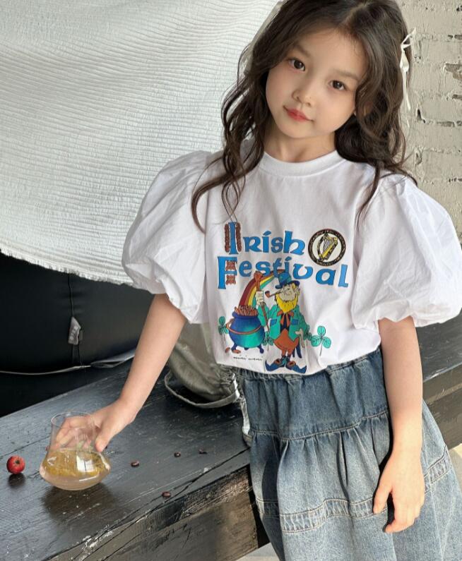 2024年新品★子供服 　トップス&デニムスカート分けて販売★110-150cm★