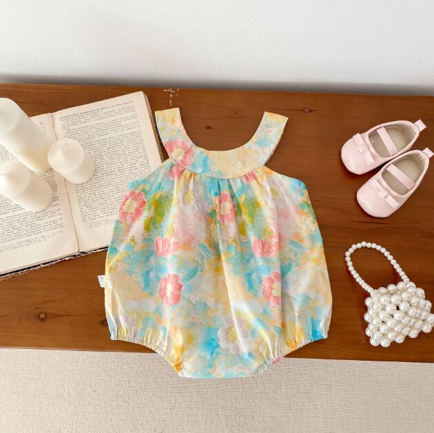 「2024」子供服★ロンパース★連体服★ノースリーブ★ベビー★可愛い★66-90CM