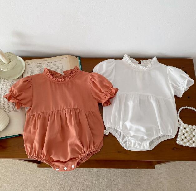 「2024」子供服★ロンパース★連体服★韓国風子供服★ベビー★無地★2色★66-90CM