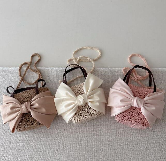 バッグ★ショルダーバッグ★蝶結び★ハンドバッグ★子供用★可愛い★3色