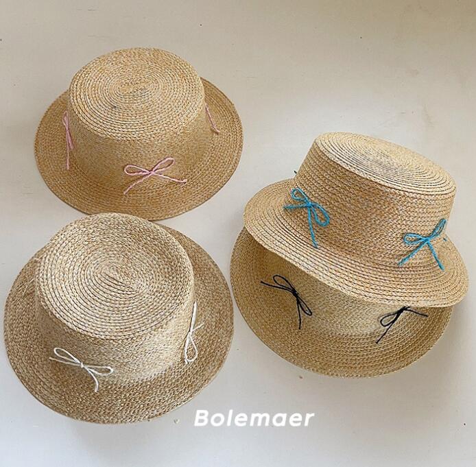 2024年夏新品★子供用★麦わら帽子　ハット★4色選べ