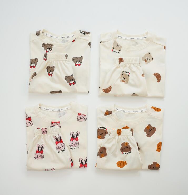 2024★春夏新作★韓国風子供服★トップス+ズボン★4色80-130CM