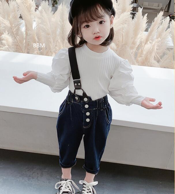 2024★春秋新作★韓国風子供服★トップス★サロペット★分けて販売★2色80-130CM