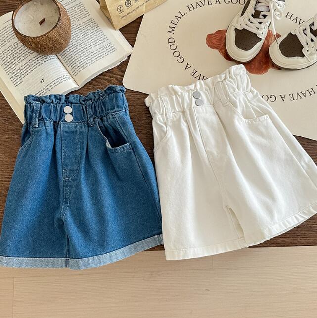 「2024」子供服★ボトムス★ショートパンツ★デニム★キッズ女の子★2色★90-140CM