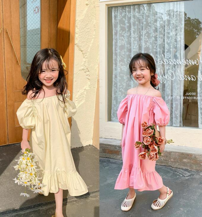 2024★春夏新作★韓国風子供服★ワンピース★可愛い★2色7-15