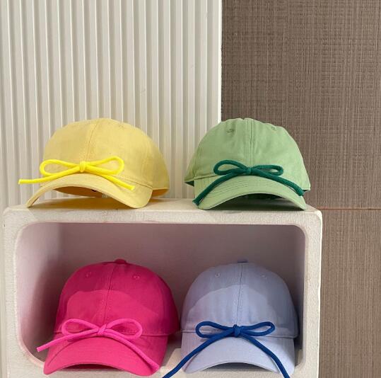 「2024」子供用★帽子★キャップ★キッズ★野球帽★韓国風★蝶結び★14色