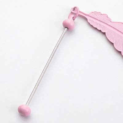 ハンドメイド 手作りキット 新入荷DIYビーズスティック カスタムキーホルダー 栞 ブックマーク 羽 11色