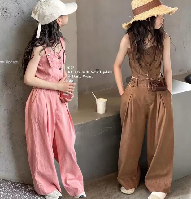 2024新品★子供服★トップス+ズボン　セット★120-170cm★2色