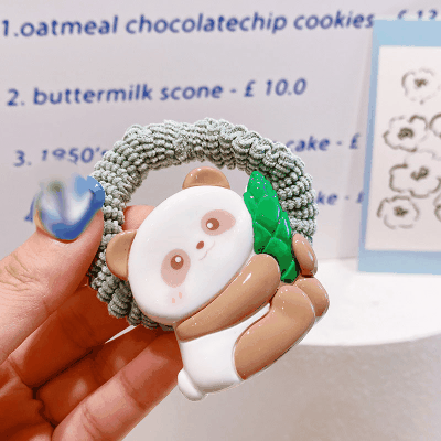 春夏新作 Y2K レディース ガールズ少女 アクリル ヘアゴム リングゴム シュシュ パンダ