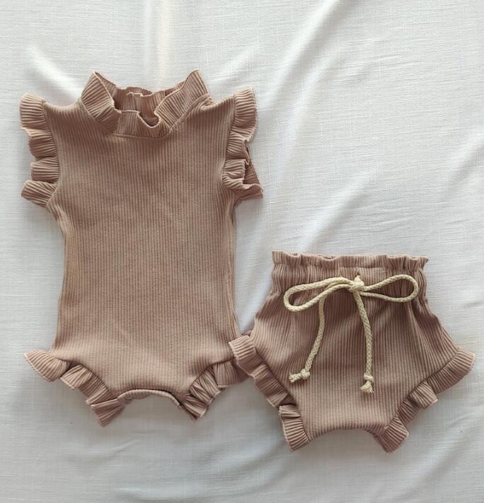 2024★夏新作★韓国風ベビー服★ヘアバンド★トップス+ズボン★66-90CM