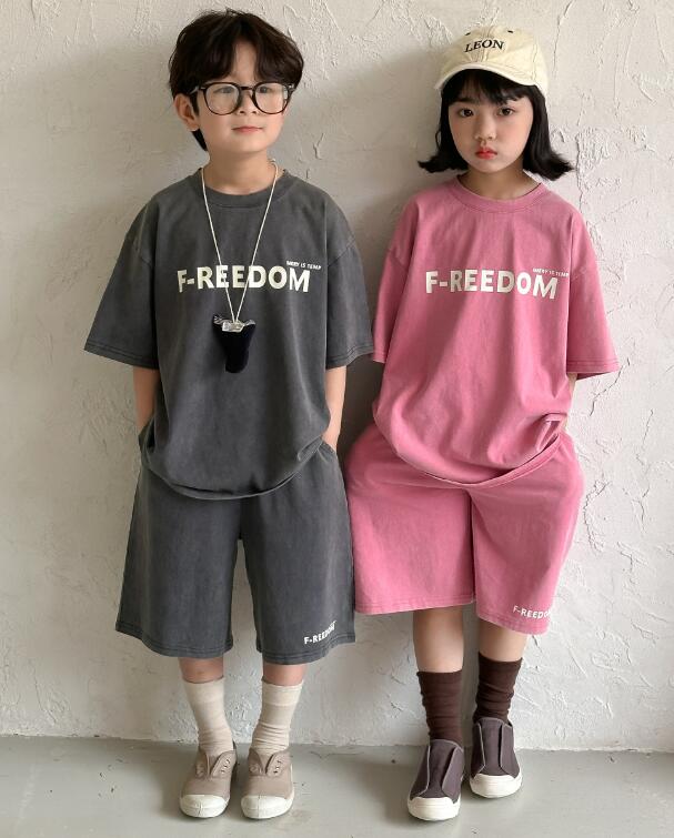 2024夏新品★子供服　トップス+ズボン　セット★90-150cm★2色