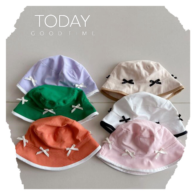 「2024」子供用★帽子★バケットハット★ベビー★蝶結び★キッズ★ハット★8色