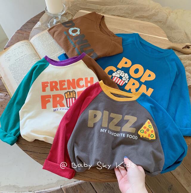 「2024」子供服★トップス★Tシャツ★長袖★韓国風子供服★キッズ★男女兼用★4色★90-140CM